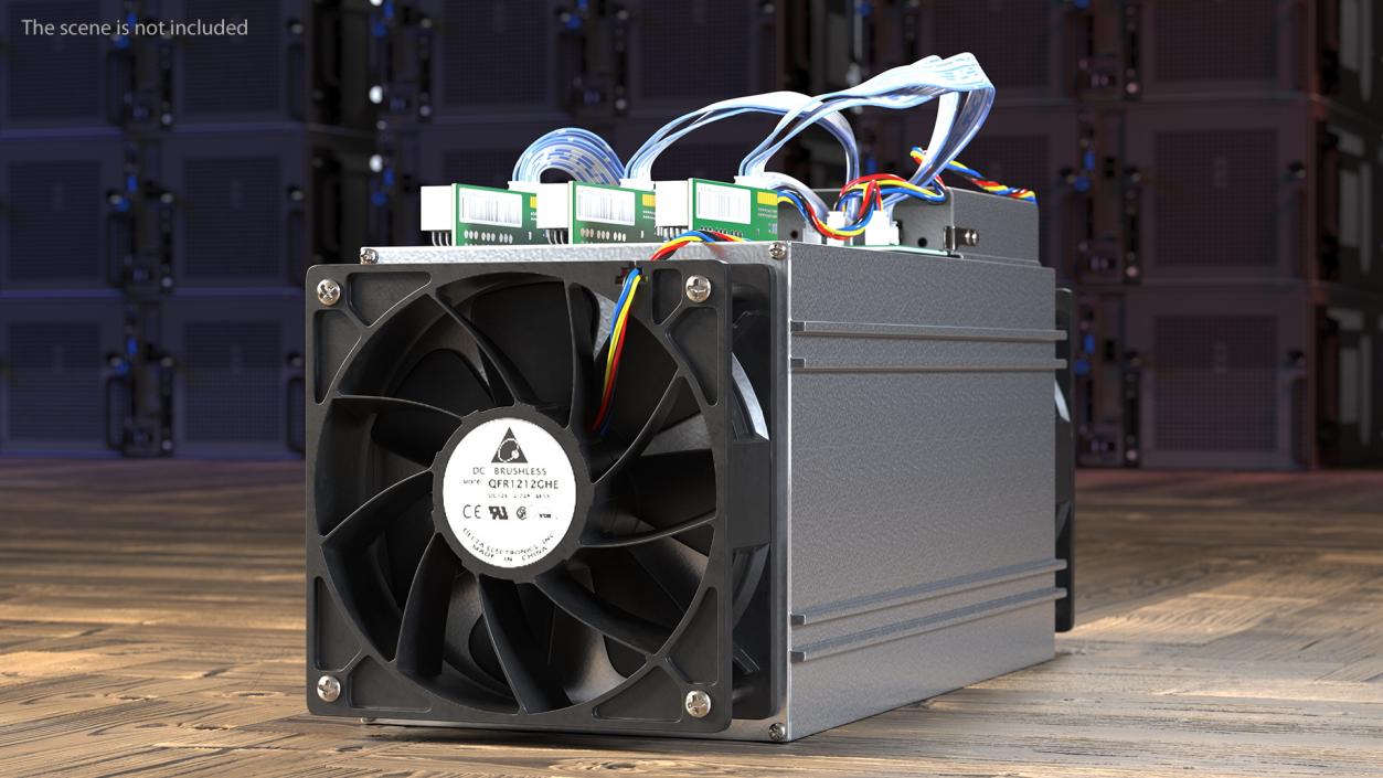 Bitcoin Mining ASIC 3D model