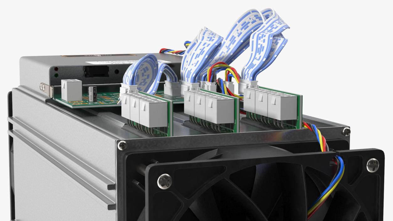 Bitcoin Mining ASIC 3D model