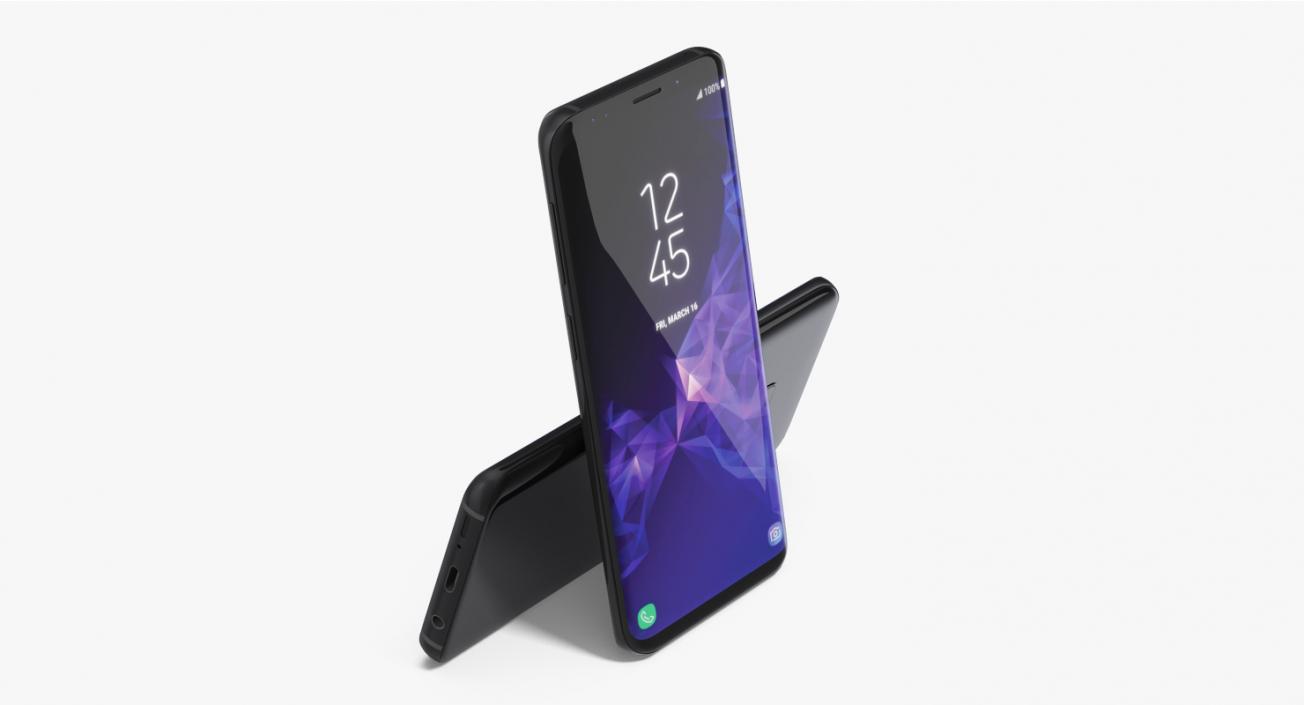 Samsung Galaxy S9 Midnight Black 3D