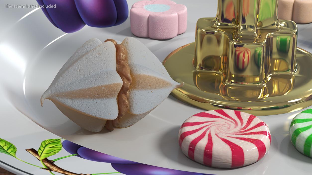 3D Double Meringue with Caramel Filling