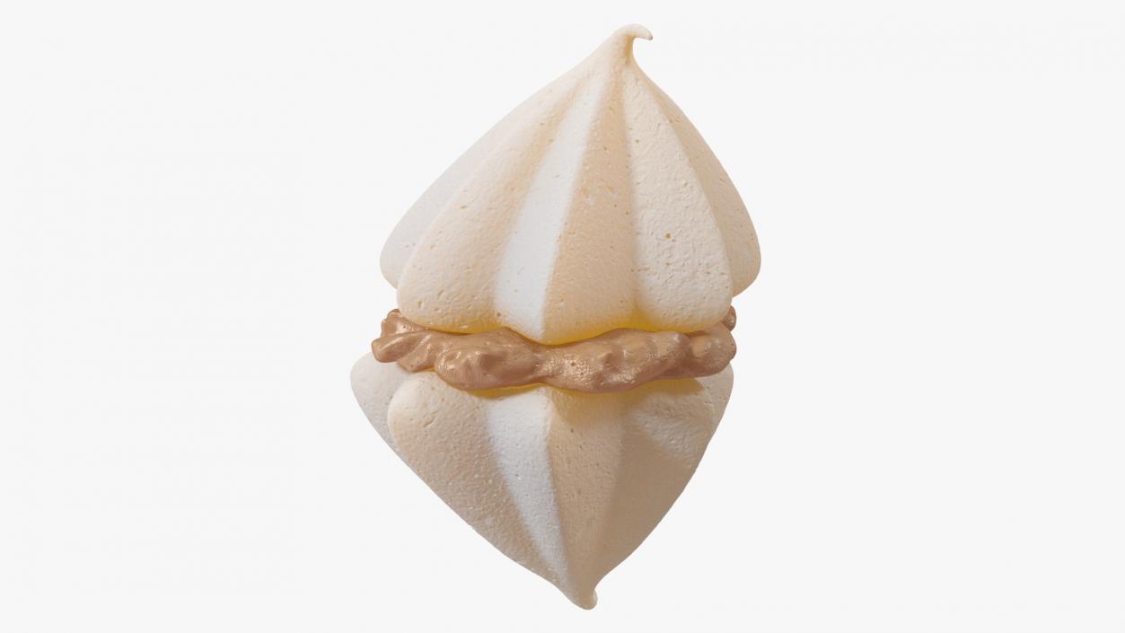 3D Double Meringue with Caramel Filling