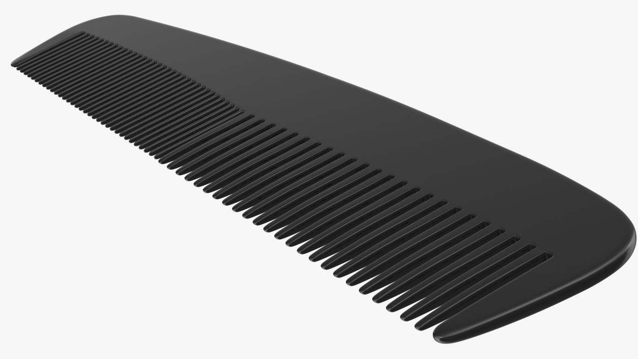 Pocket Comb Black 3D