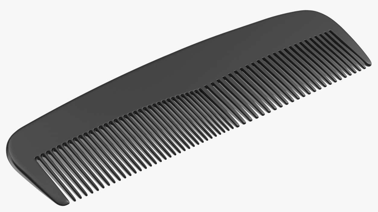 Pocket Comb Black 3D