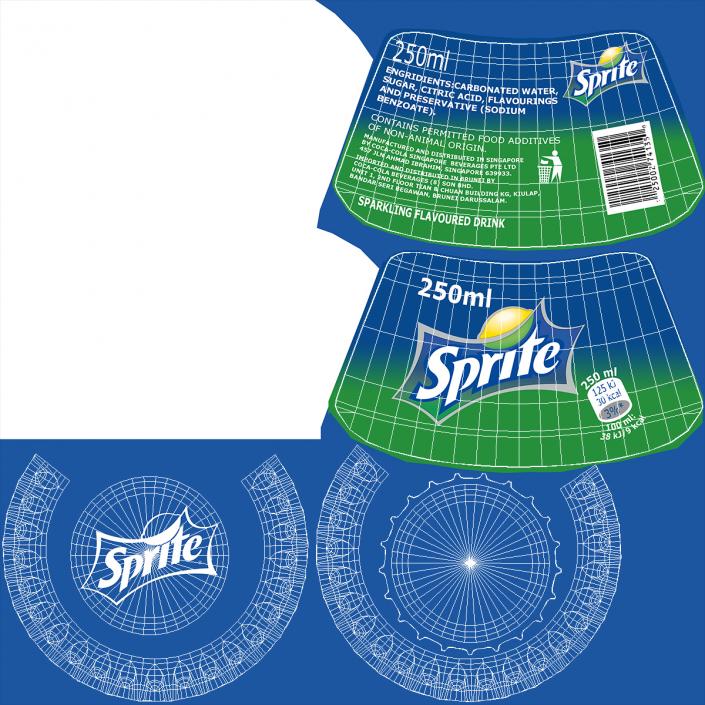 3D Sprite Bottle Package