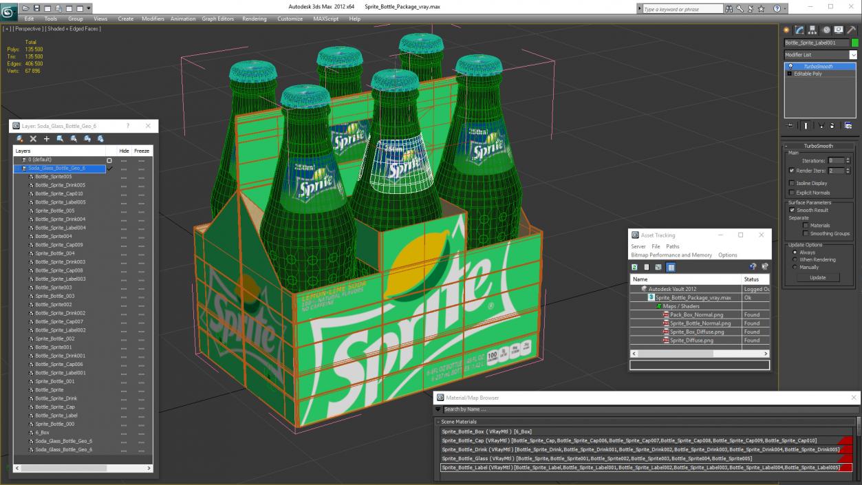 3D Sprite Bottle Package