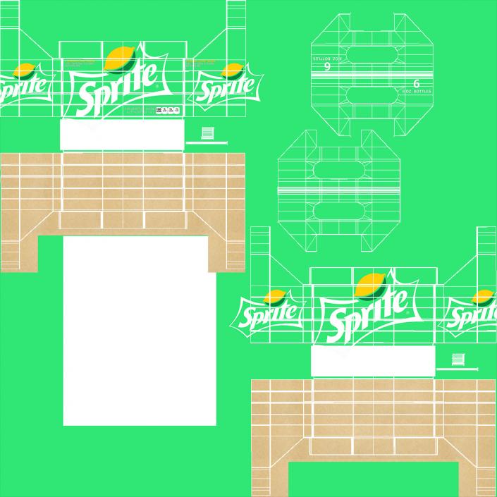 3D Sprite Bottle Package