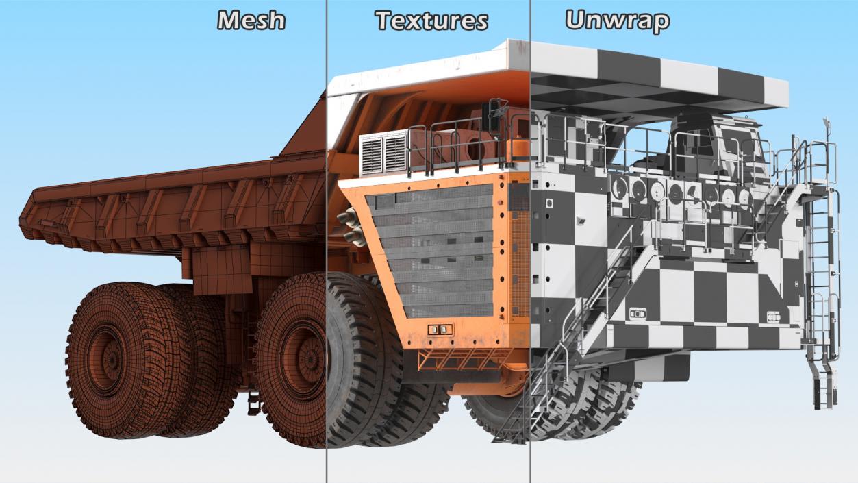 3D Ultra Class Haul Truck Dirty model