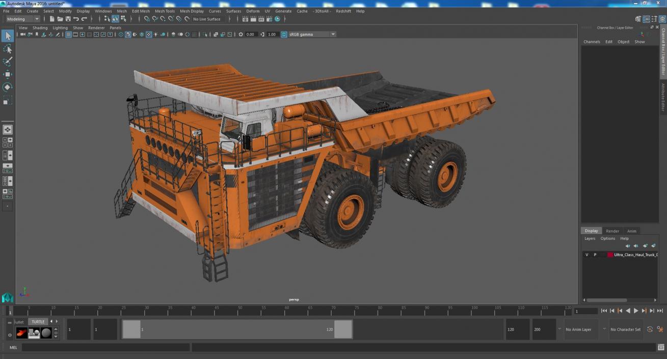 3D Ultra Class Haul Truck Dirty model