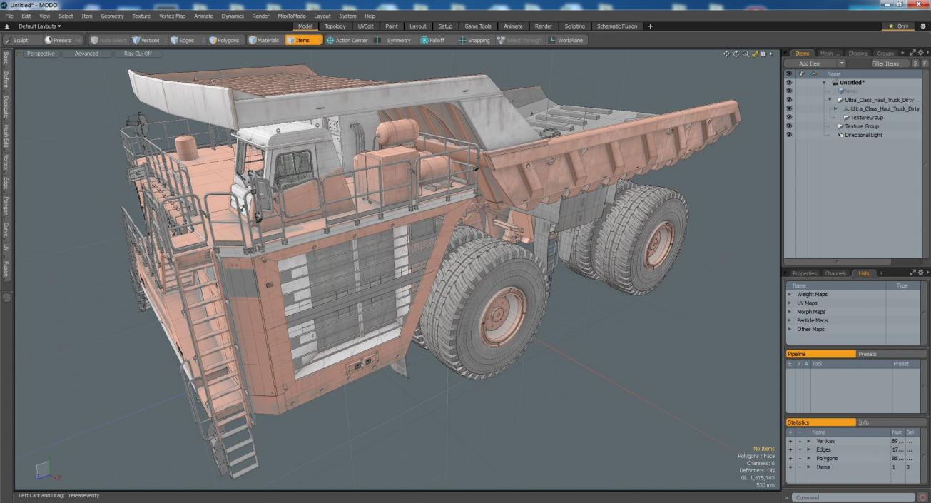 3D Ultra Class Haul Truck Dirty model