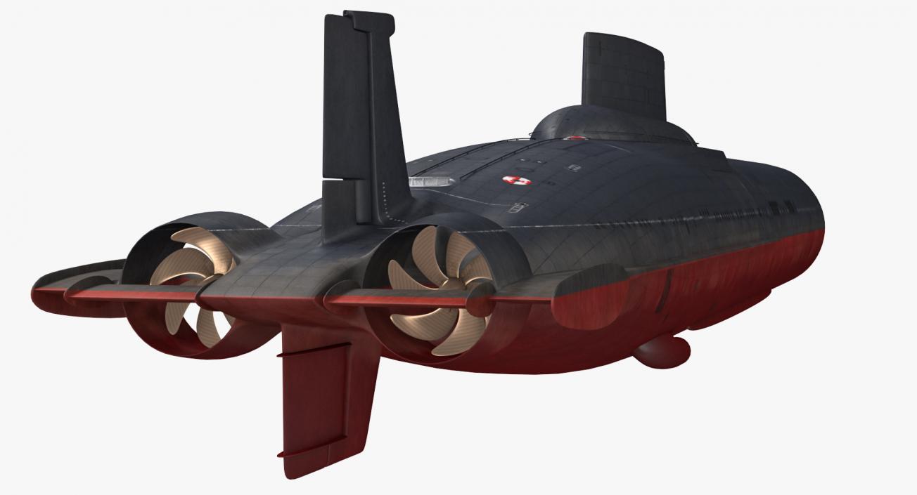 Military Submarines Rigged Collection 3D