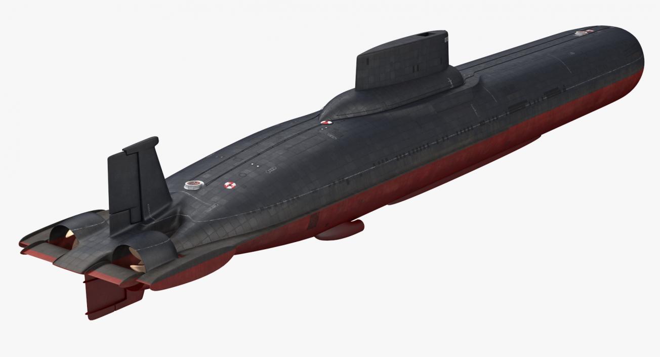 Military Submarines Rigged Collection 3D