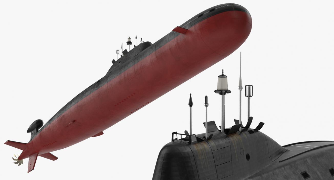 Military Submarines Rigged Collection 3D