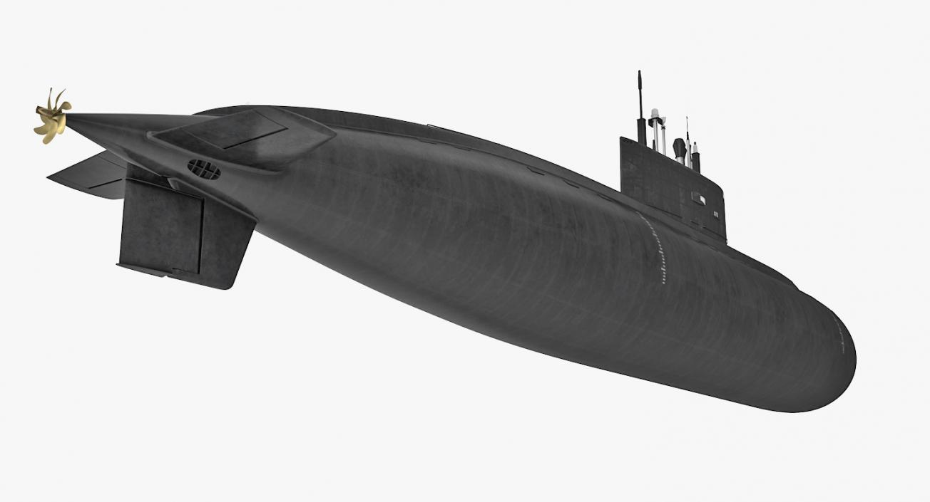 Military Submarines Rigged Collection 3D