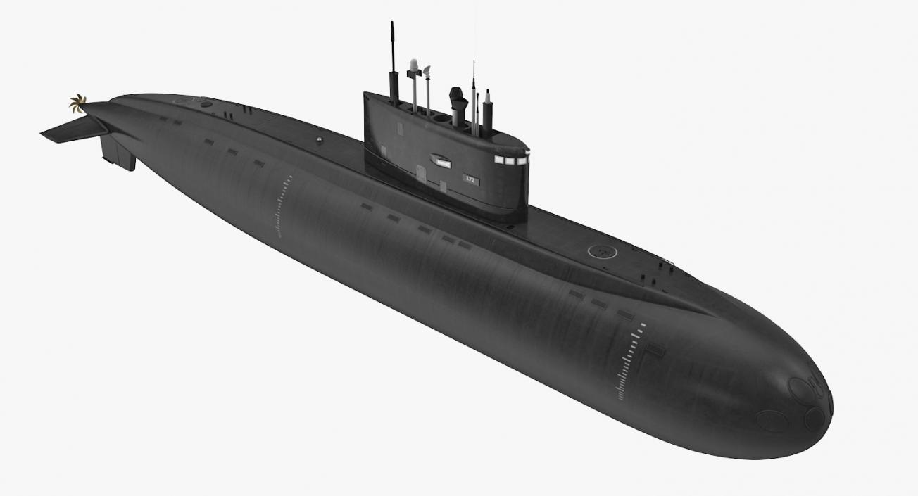 Military Submarines Rigged Collection 3D