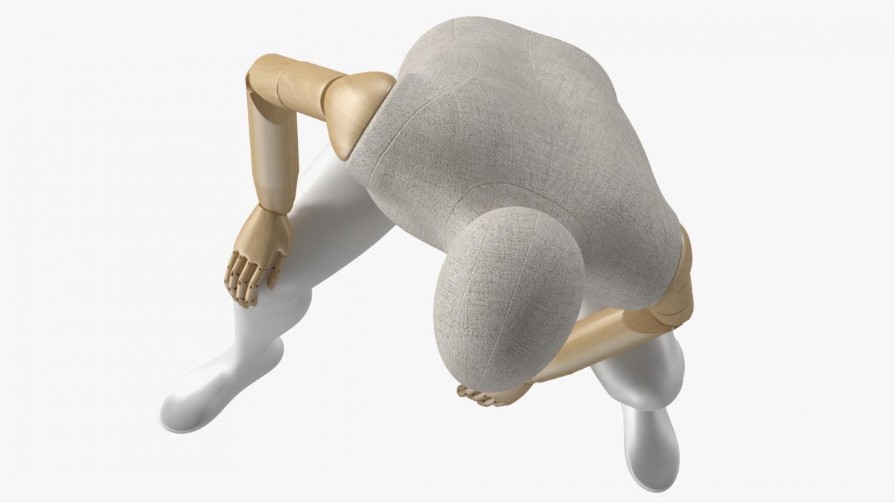 Flexible Manikin Sitting Pose 3D model