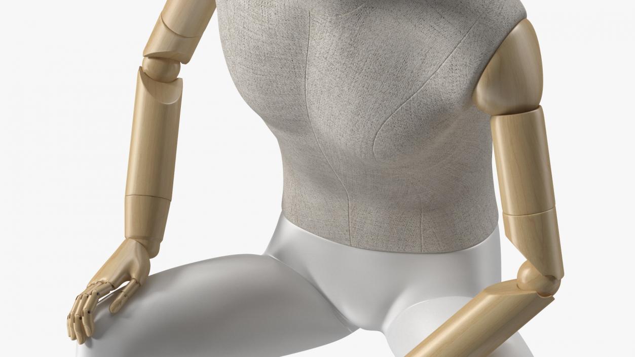 Flexible Manikin Sitting Pose 3D model