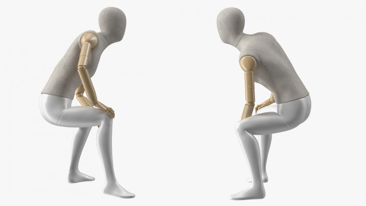 Flexible Manikin Sitting Pose 3D model