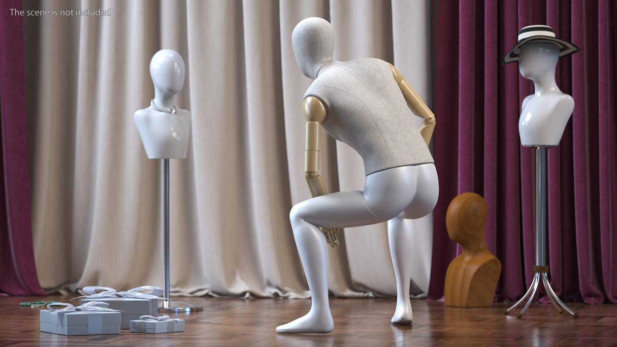 Flexible Manikin Sitting Pose 3D model