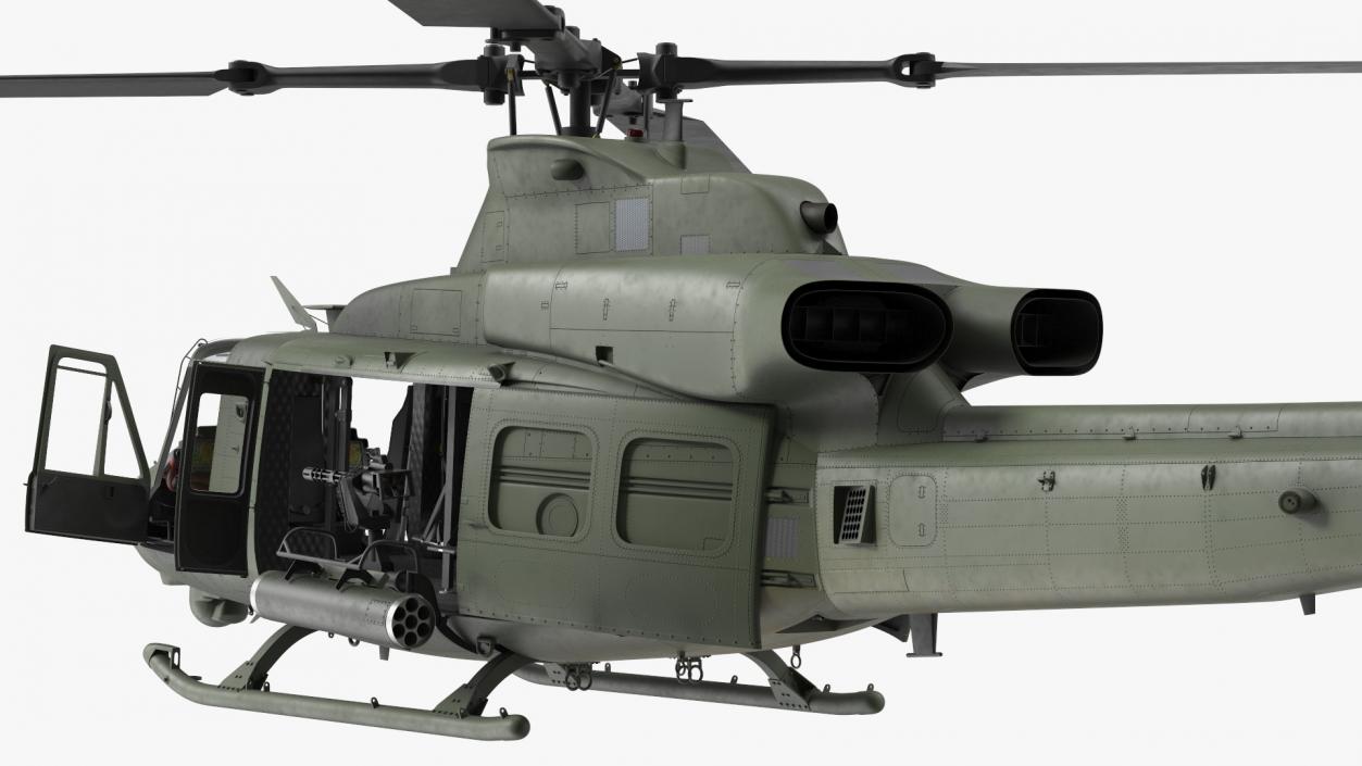 3D Military Medium Utility Helicopter Rigged