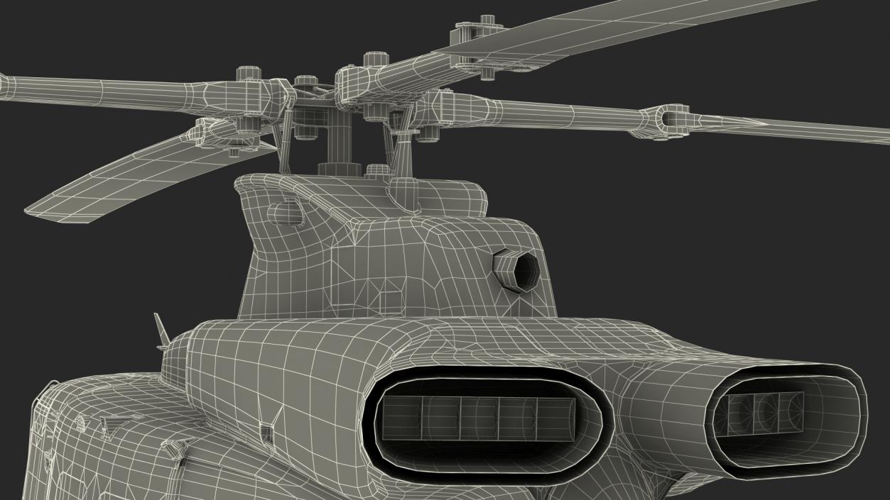 3D Military Medium Utility Helicopter Rigged