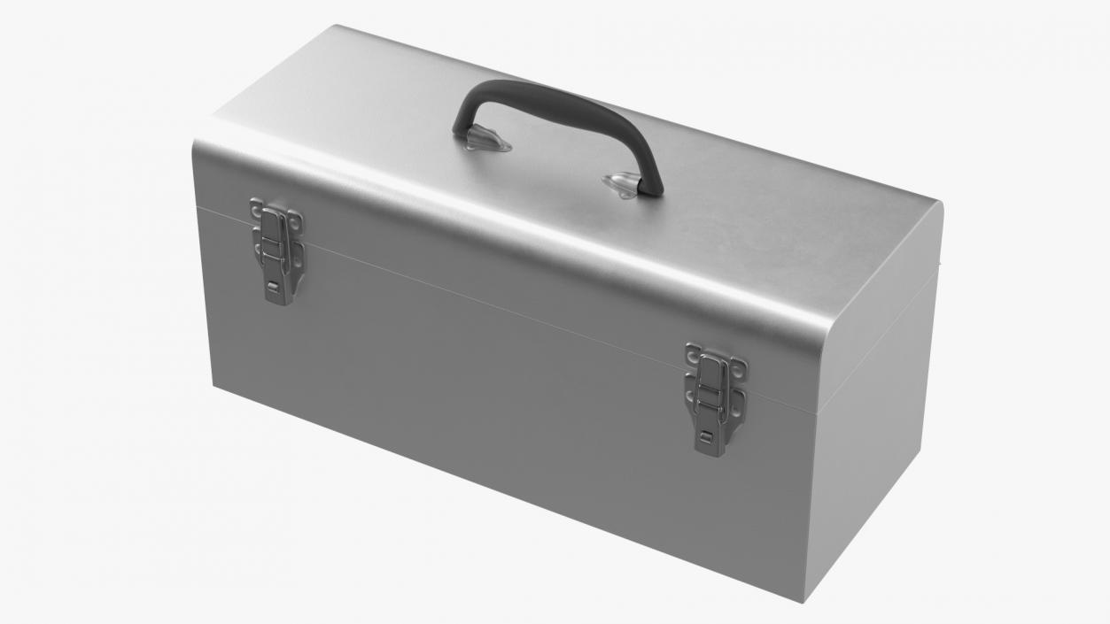 3D Sturdy Toolbox Metallic model