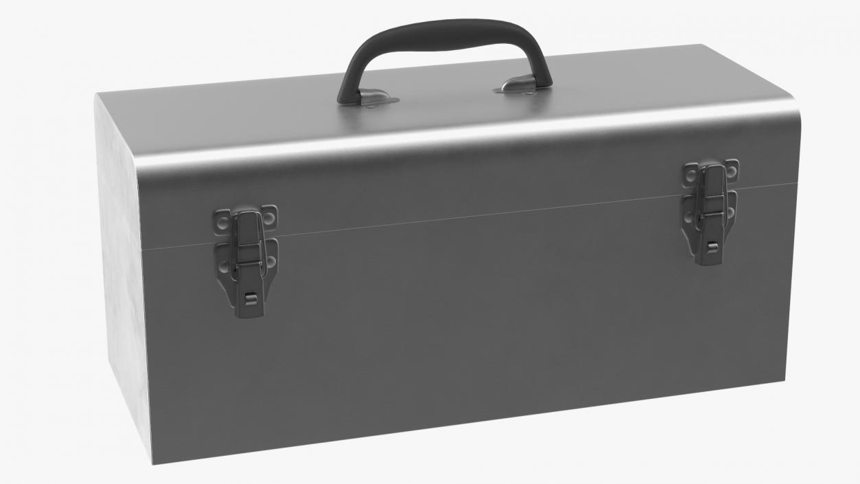 3D Sturdy Toolbox Metallic model