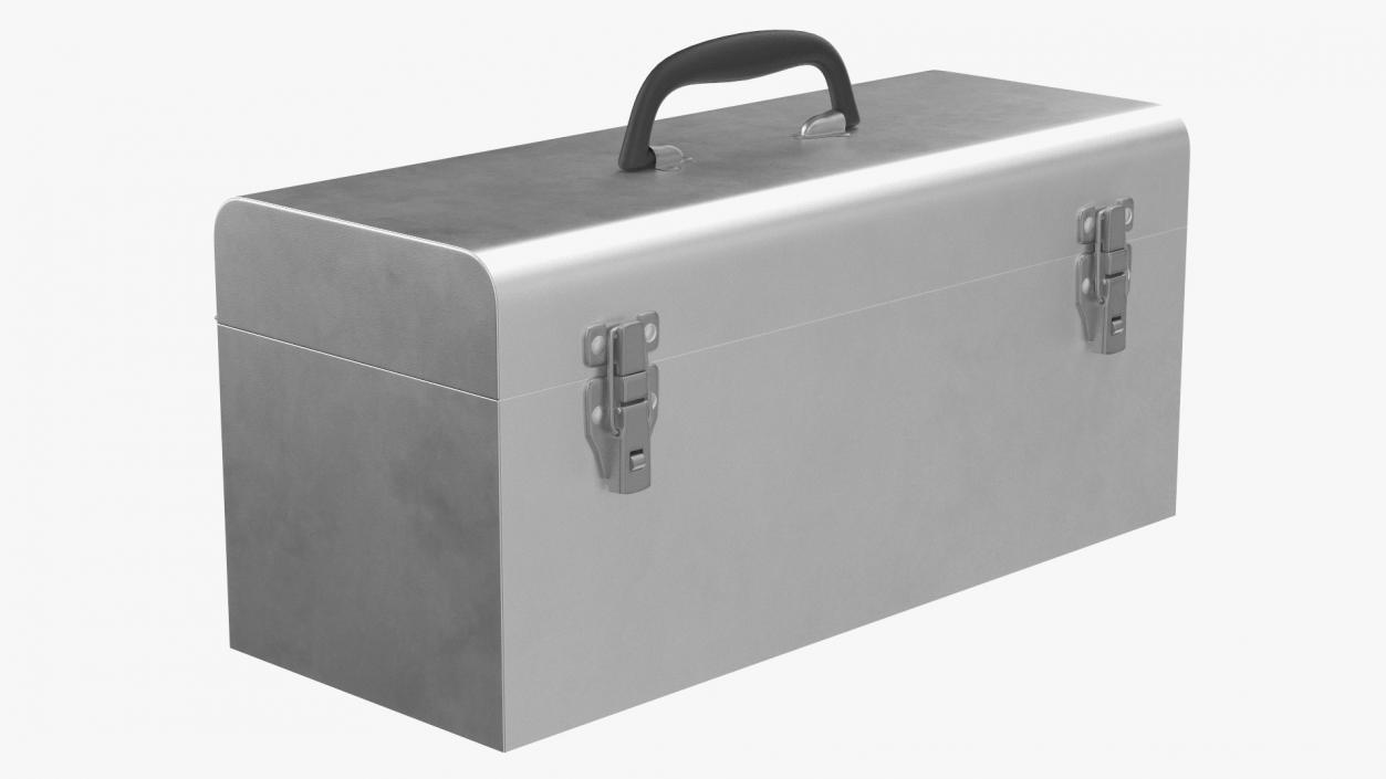 3D Sturdy Toolbox Metallic model