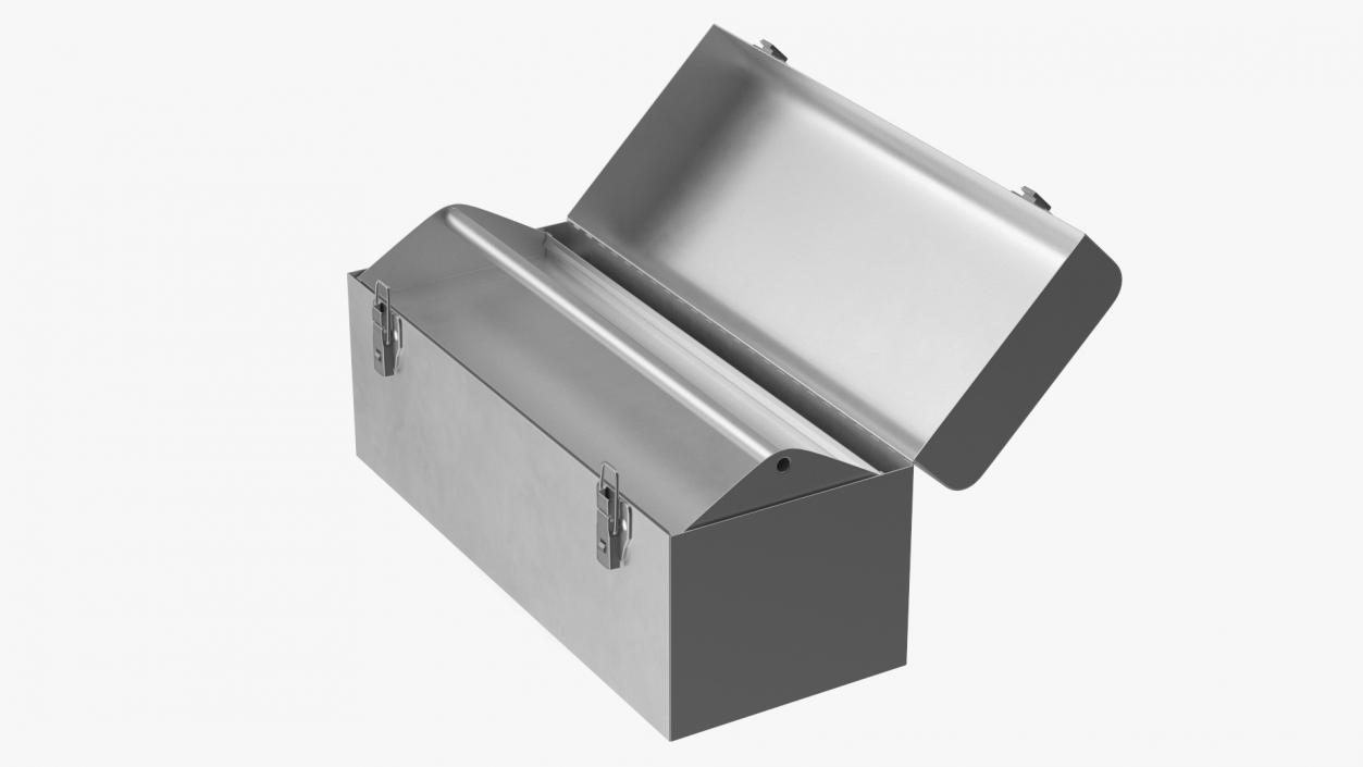 3D Sturdy Toolbox Metallic model