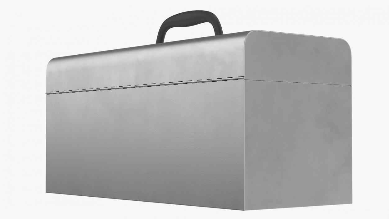 3D Sturdy Toolbox Metallic model