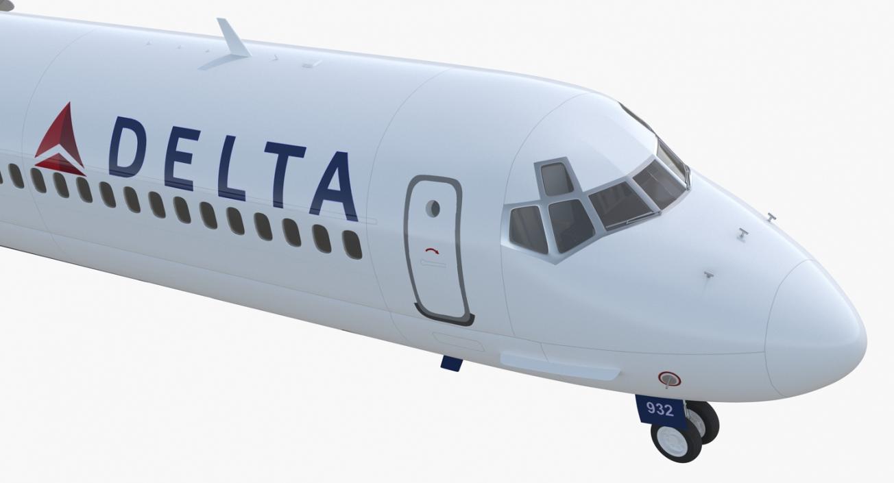 3D McDonnell Douglas MD88 Delta model