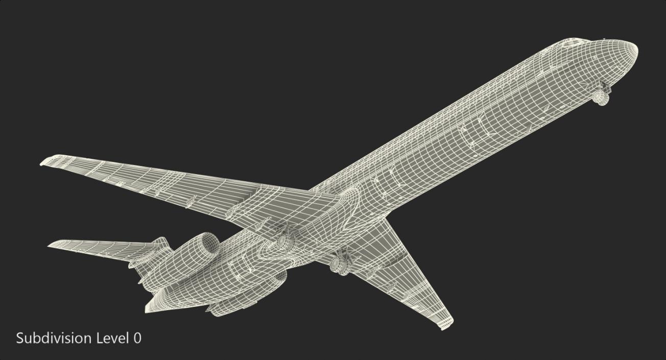 3D McDonnell Douglas MD88 Delta model