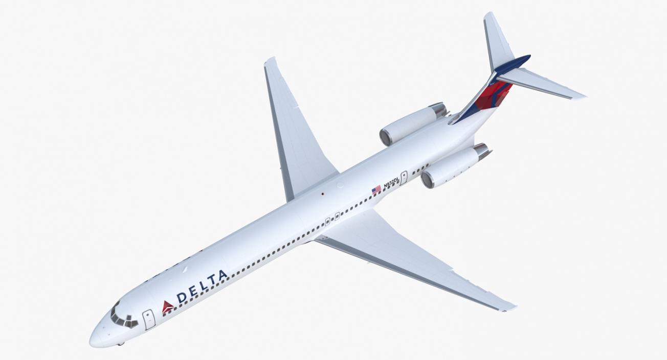 3D McDonnell Douglas MD88 Delta model