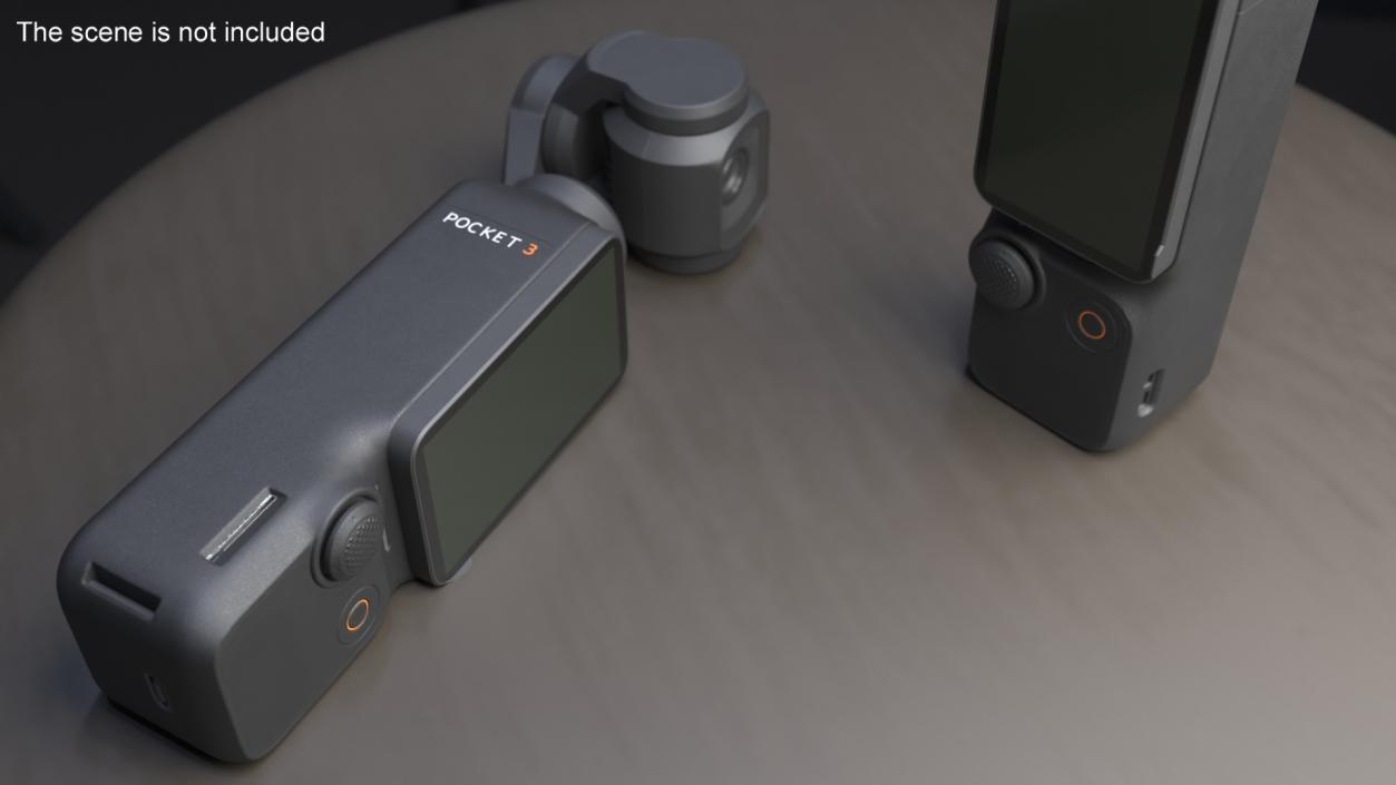 3D model DJI Pocket 3 Camera OFF Rigged