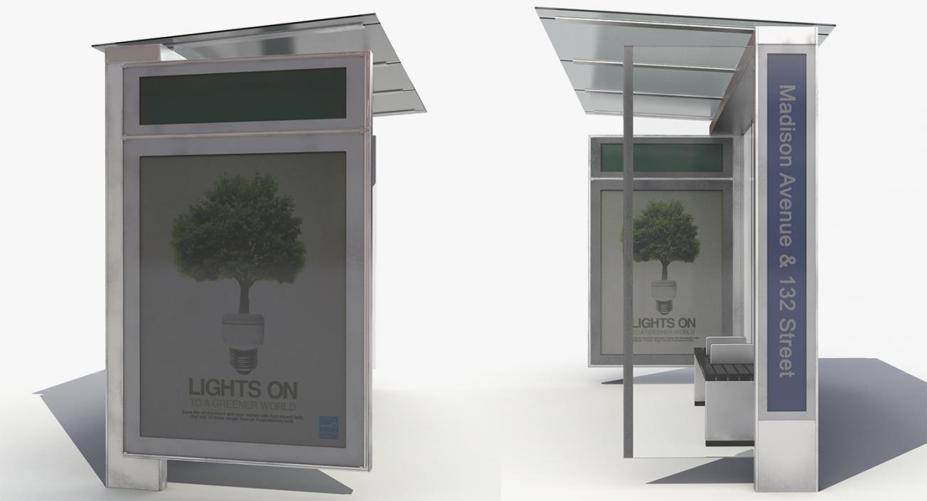 Bus Stops Collection 2 3D