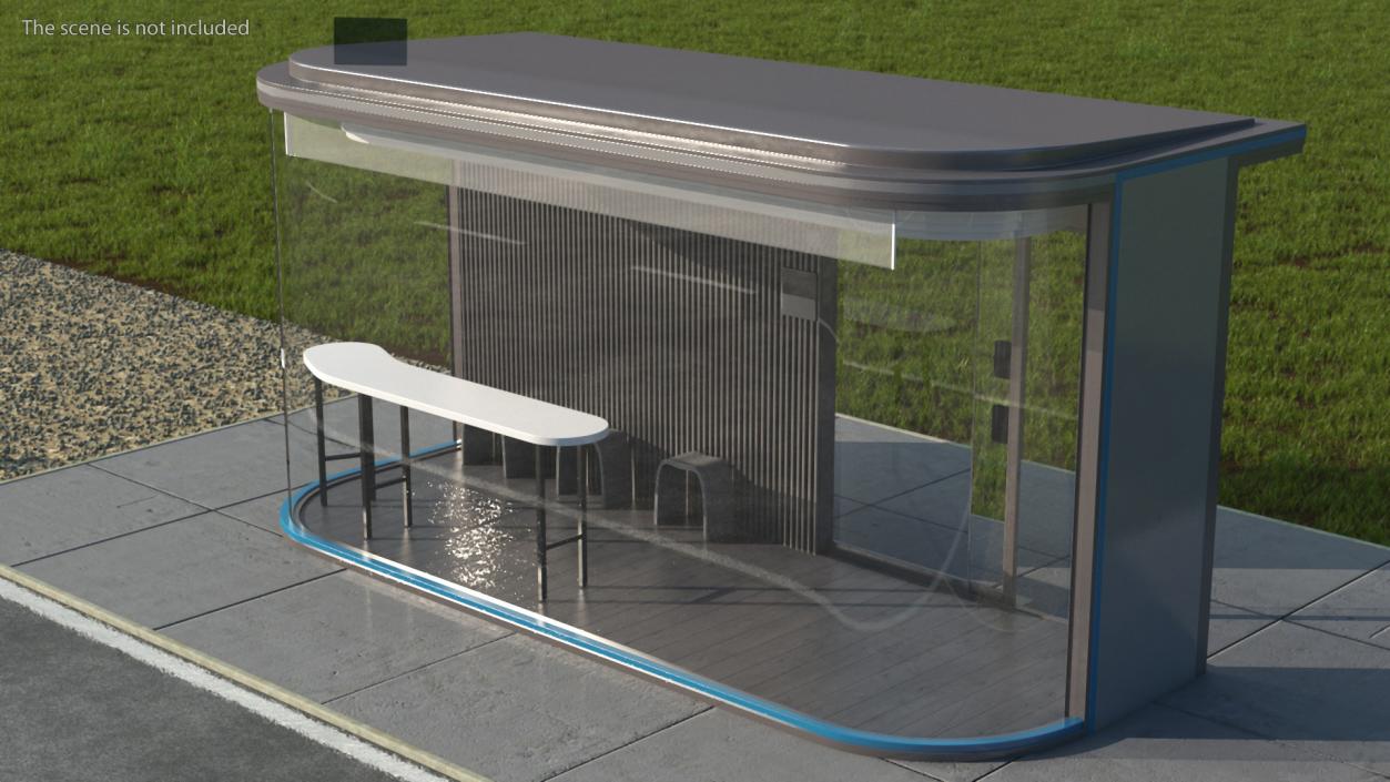 Bus Stops Collection 2 3D