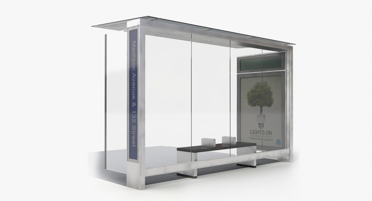 Bus Stops Collection 2 3D