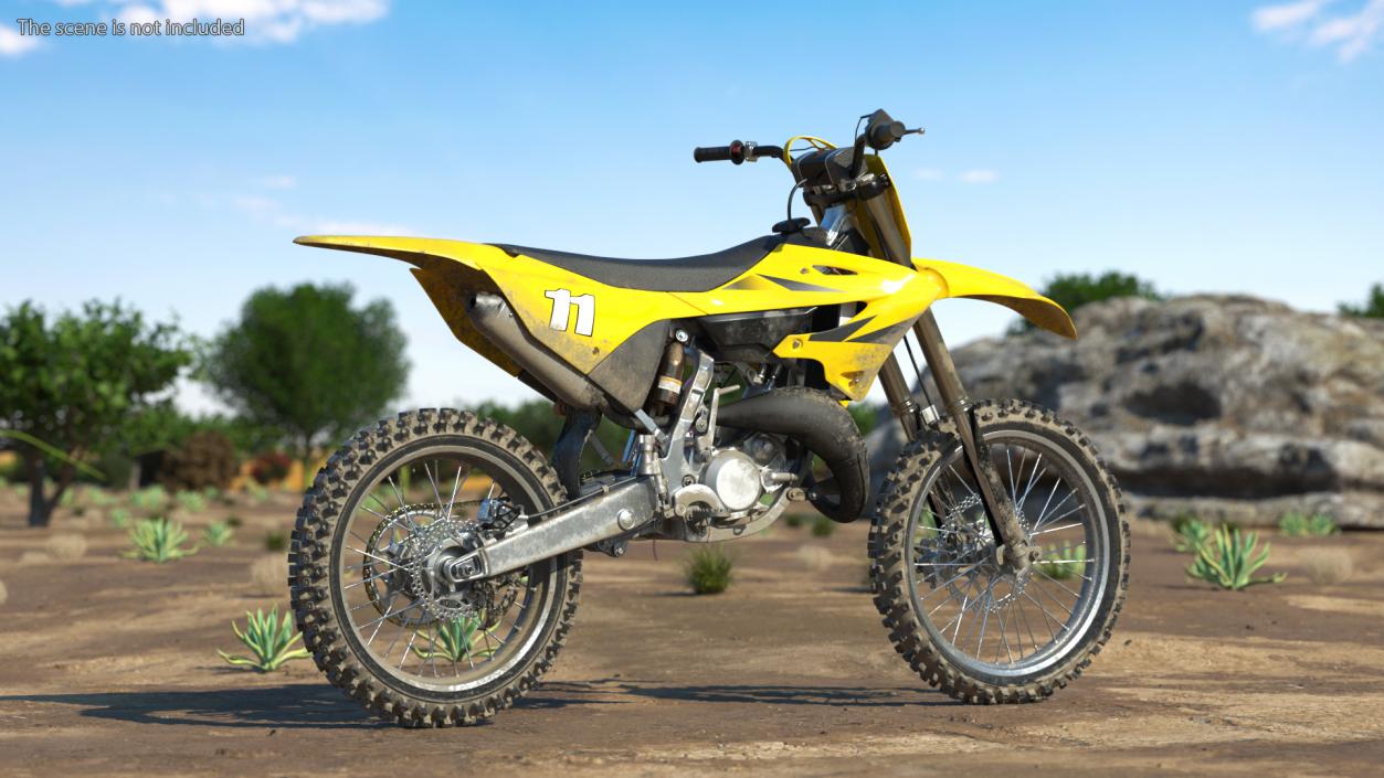 3D model Motocross Motorcycle