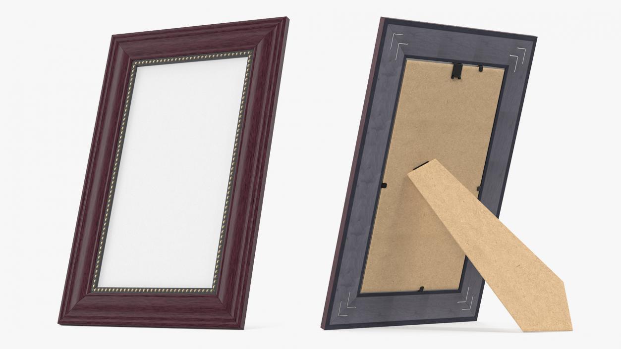 3D Wooden Photo Frame model