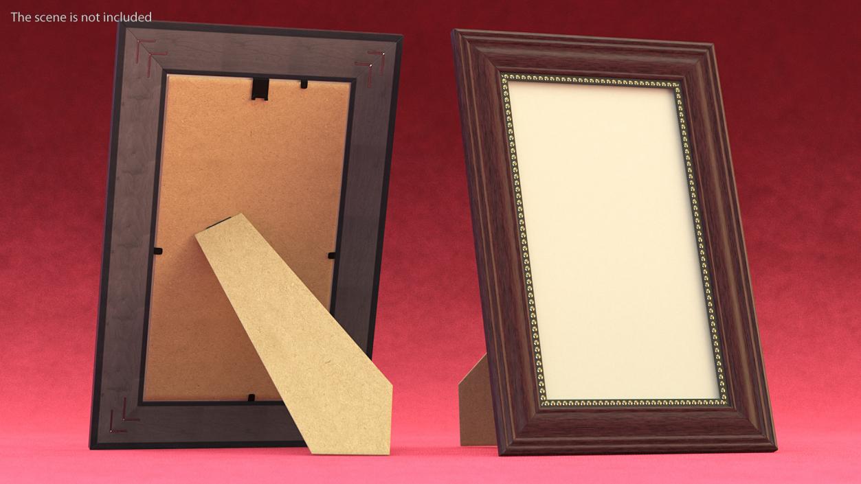 3D Wooden Photo Frame model