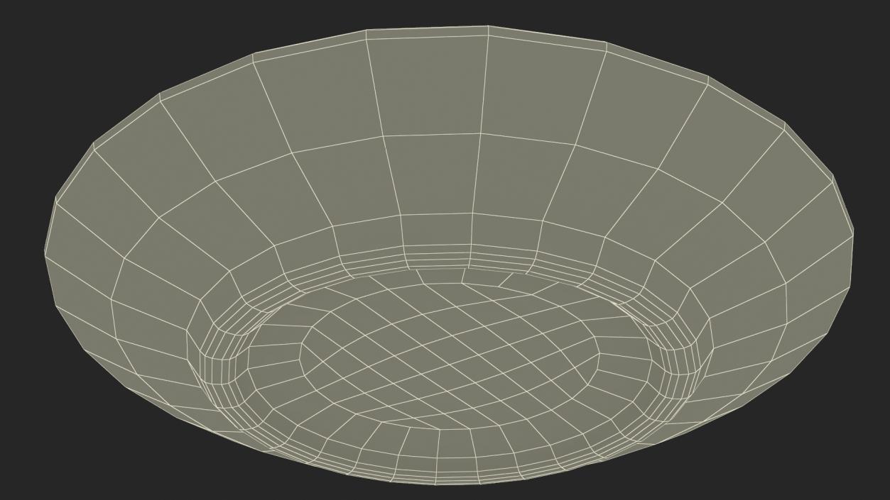 3D model Peeled Mandarin Split into Segments on White Plate