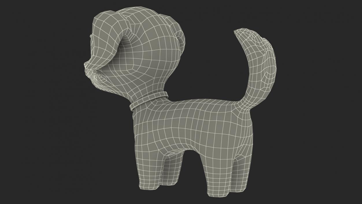 3D Cartoon Puppy Dog Rigged for Cinema 4D model