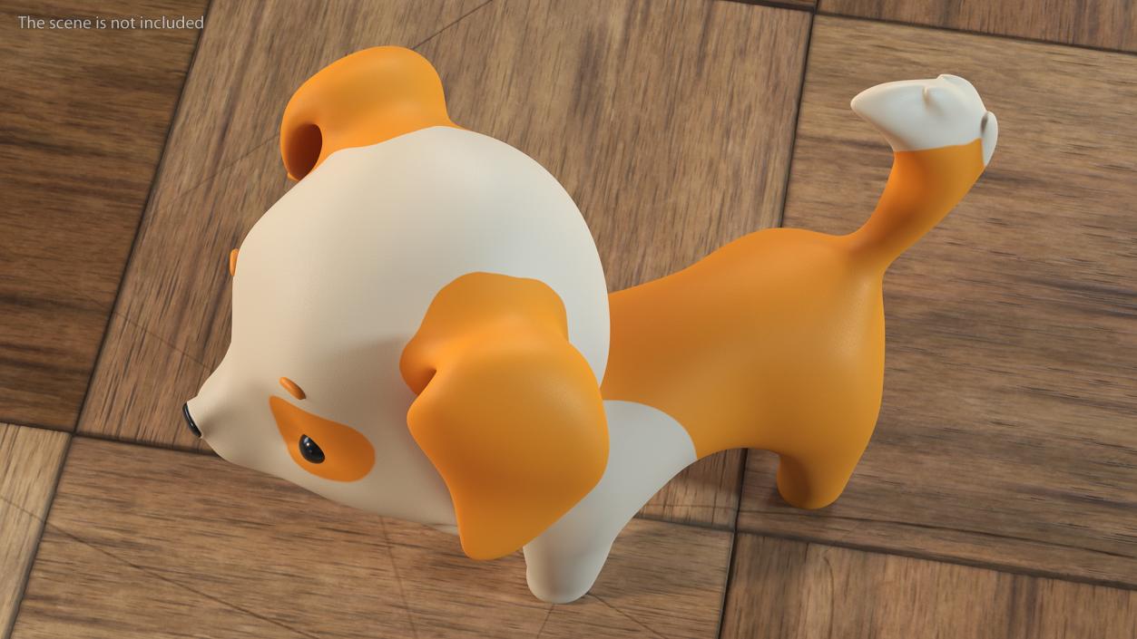 3D Cartoon Puppy Dog Rigged for Cinema 4D model