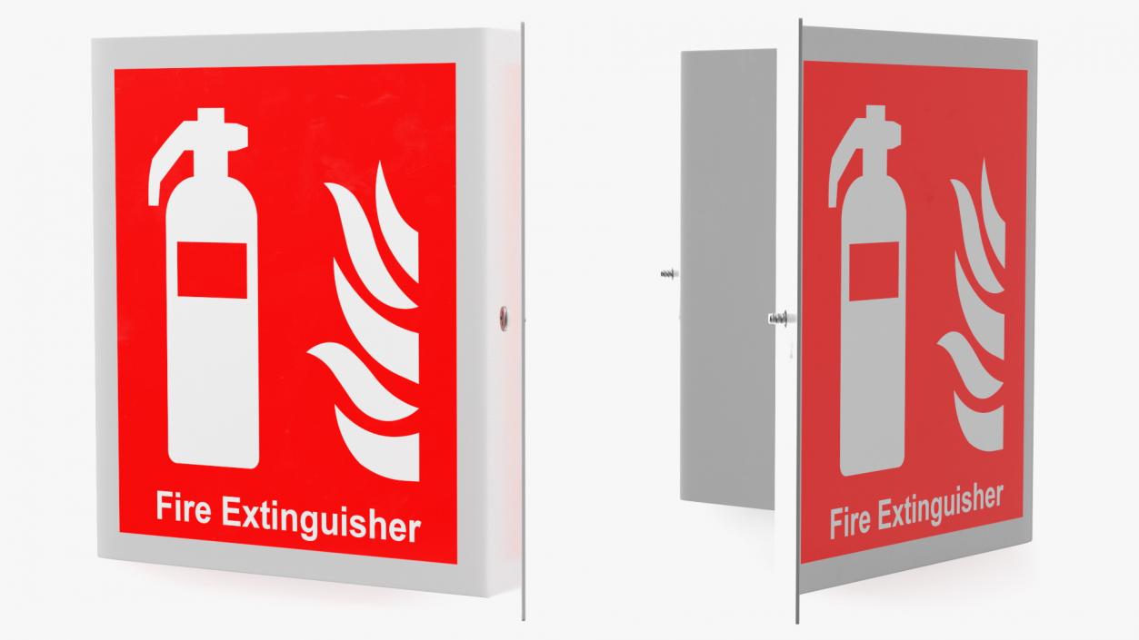 3D model A Frame Fire Extinguisher Sign