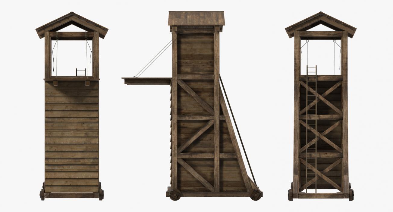 3D model Medieval Siege Tower