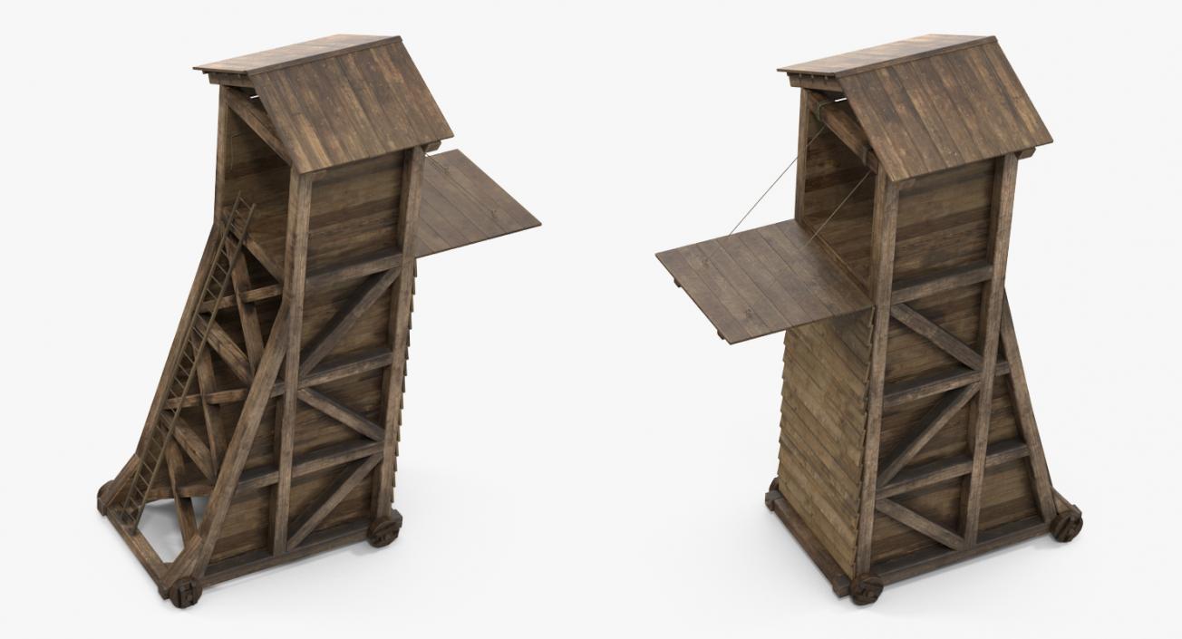 3D model Medieval Siege Tower