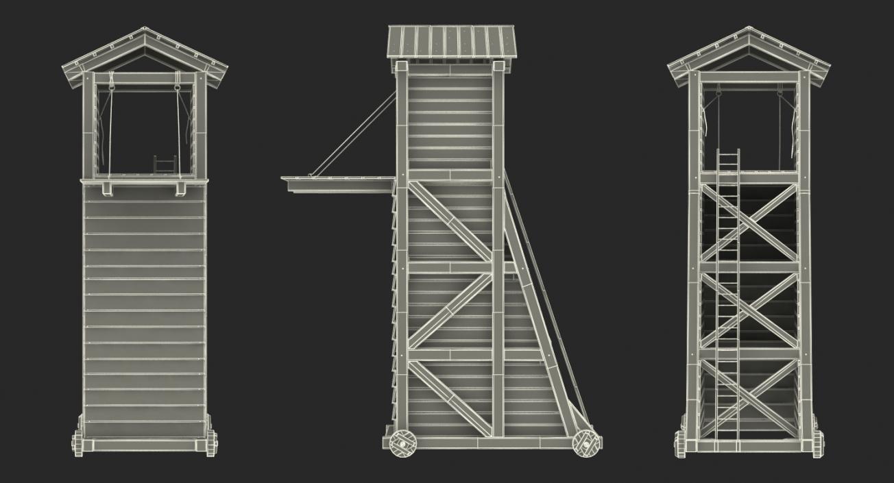 3D model Medieval Siege Tower