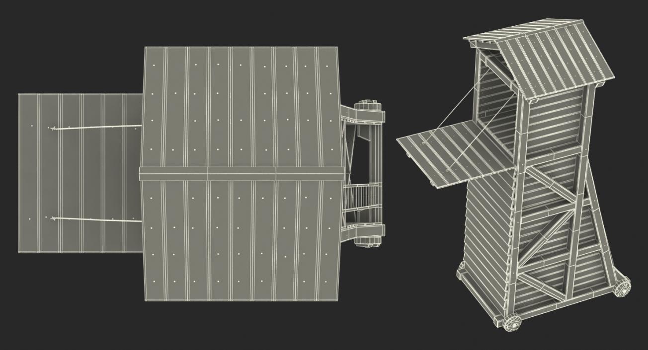 3D model Medieval Siege Tower