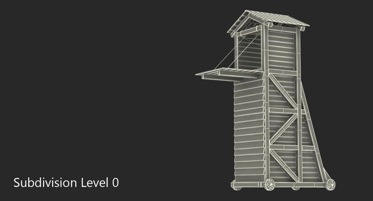 3D model Medieval Siege Tower