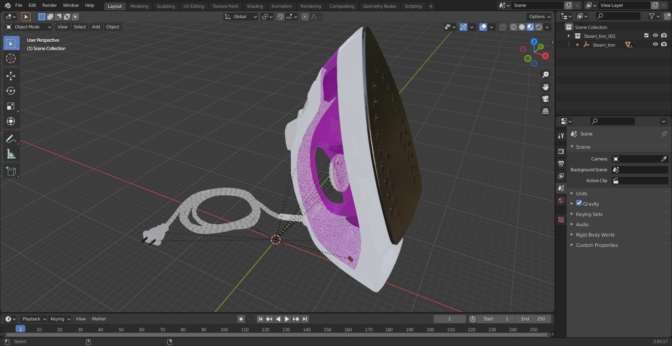 3D Steam Iron(1) model