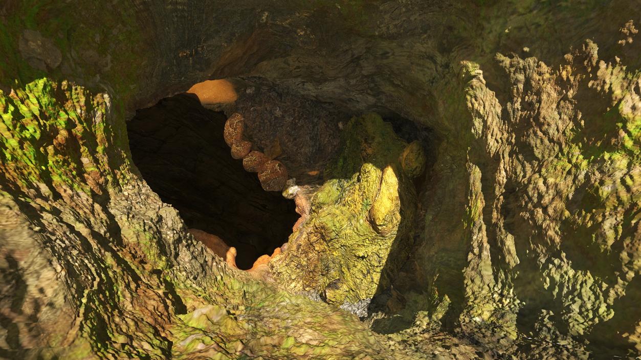 3D Cave with Underground Lake